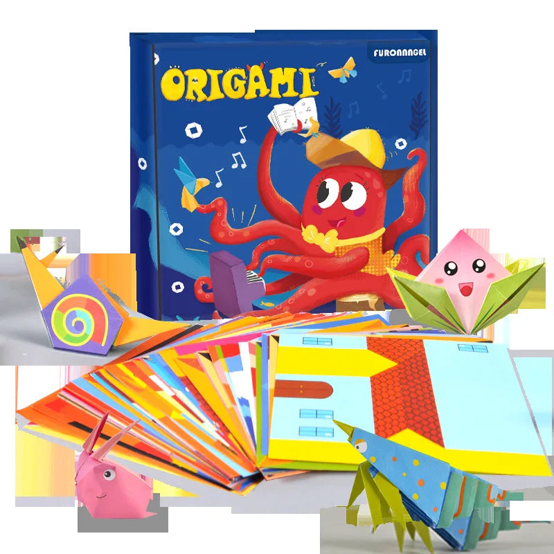 Livro de Origami Educativo de Corte de Papel