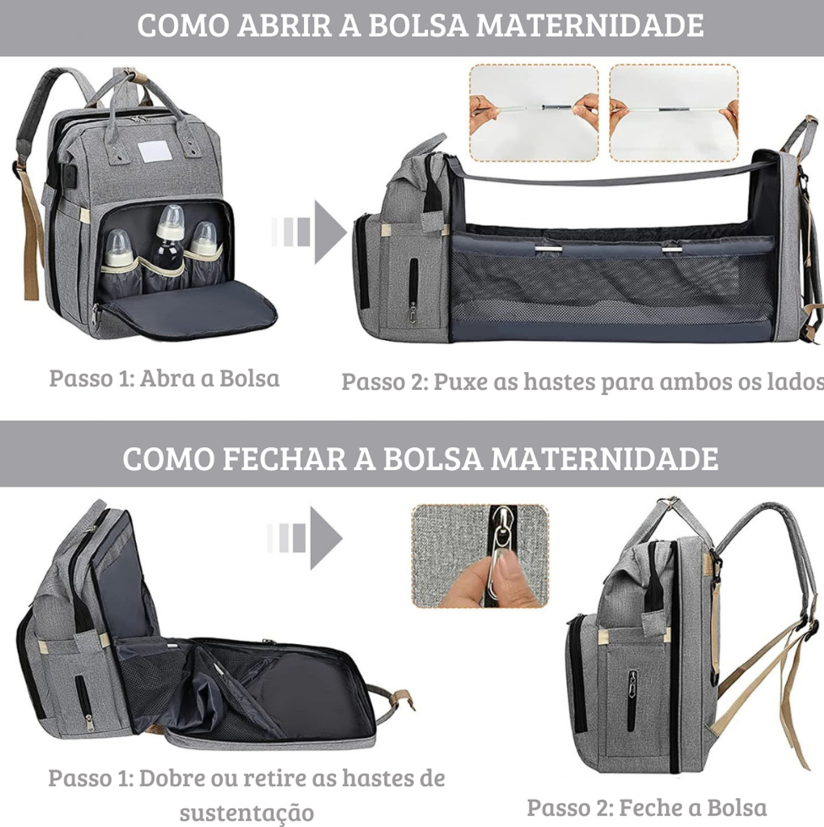 Mochila Berço - Bolsa Maternidade