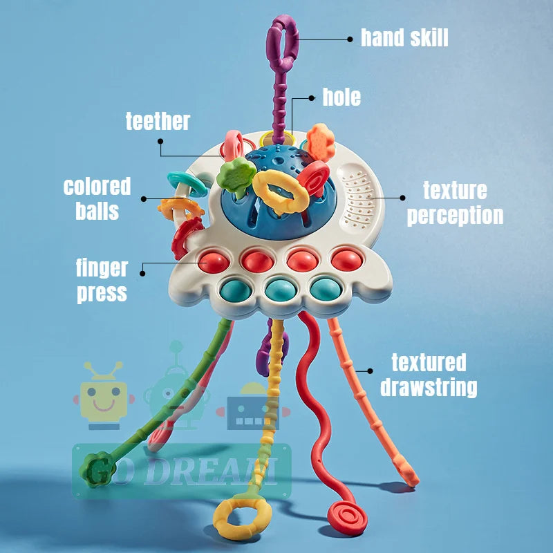 Brinquedo Educativo Sensorial Montessori para Bebês