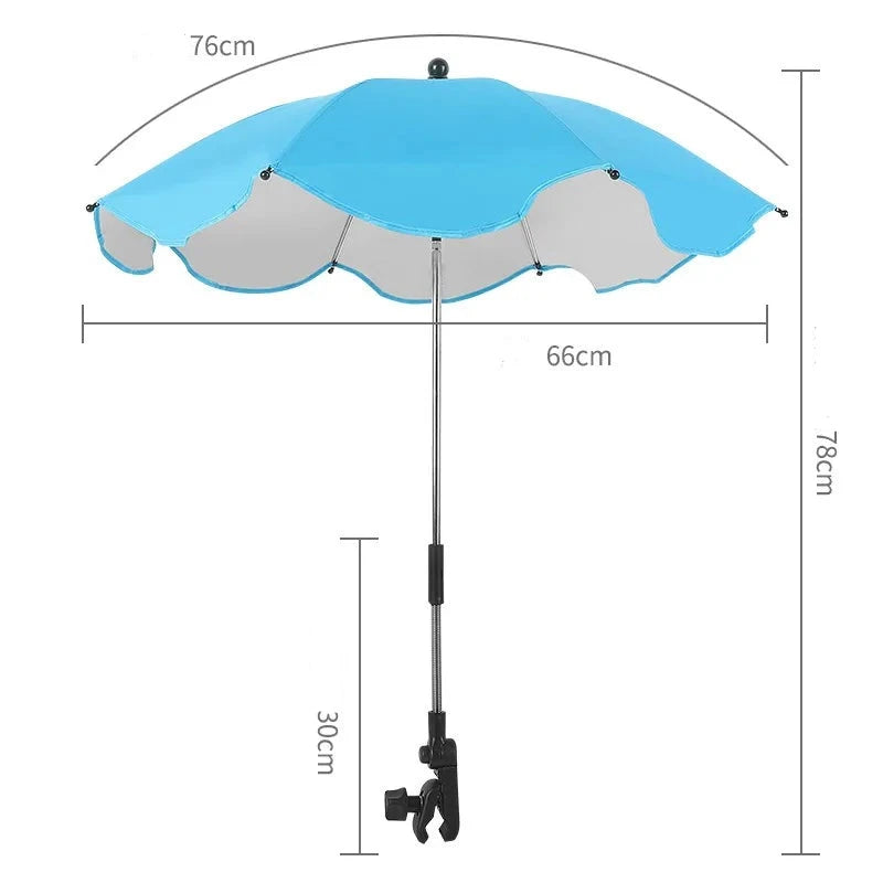 Guarda-Chuva para Carrinho de Bebê - Protetor Solar UV